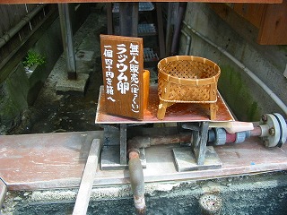 小野川温泉のラジウム温泉卵
